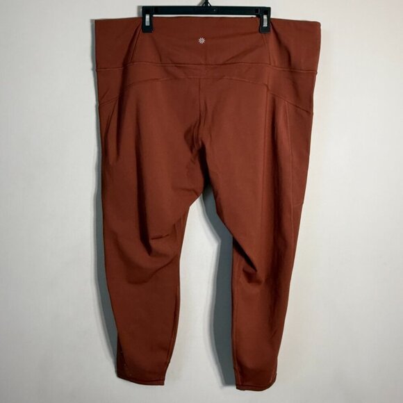 Athleta Rainier High Rise Legging Women's 3X Brown Active Workout Athletic Plus - Picture 11 of 16
